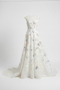 White embellished dress for women